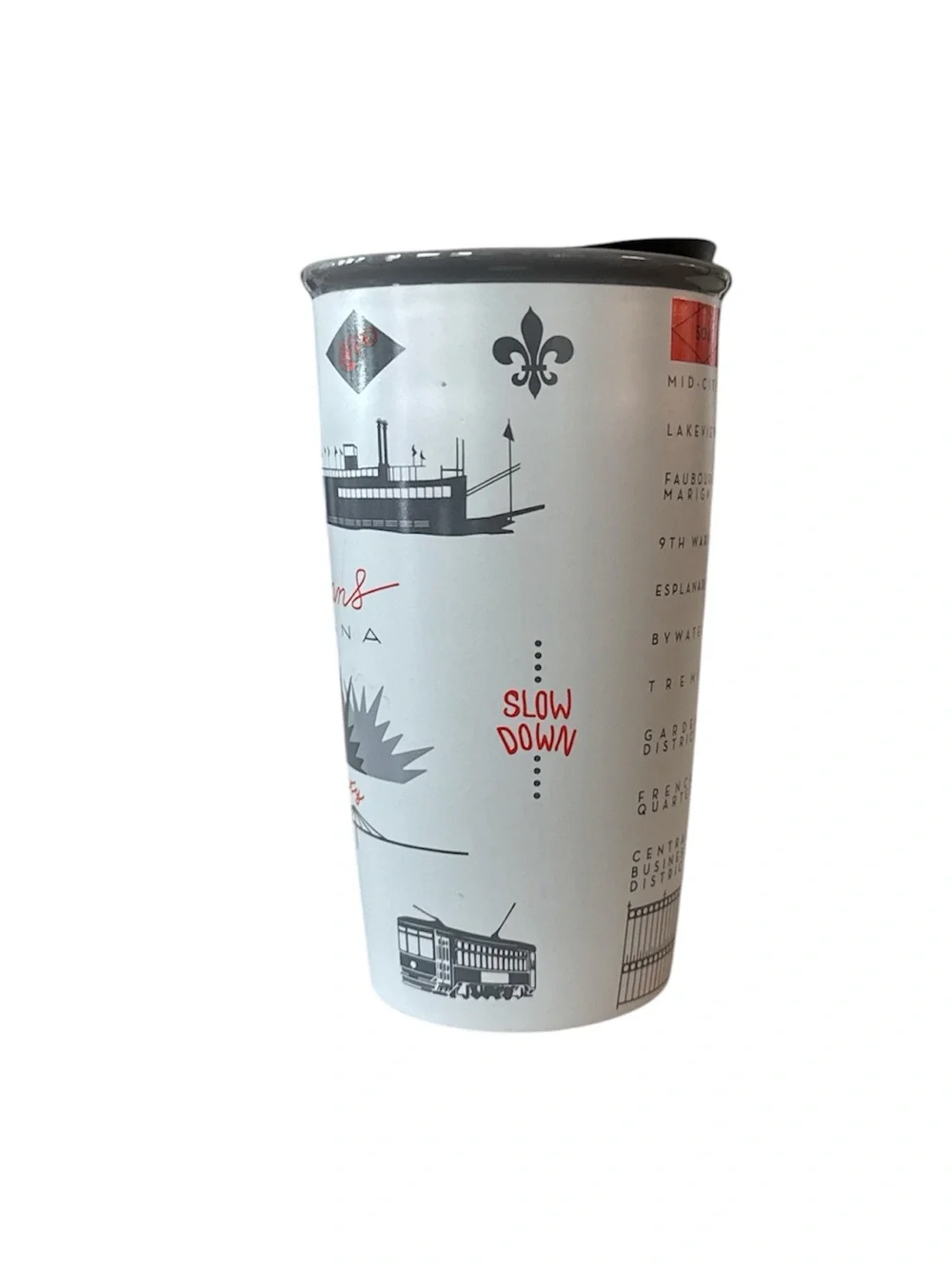 Starbucks New Orleans 300th Anniversary Tricentennial Ceramic Tumbler Rare